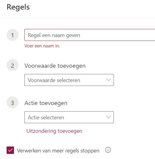 Regels In Outlook